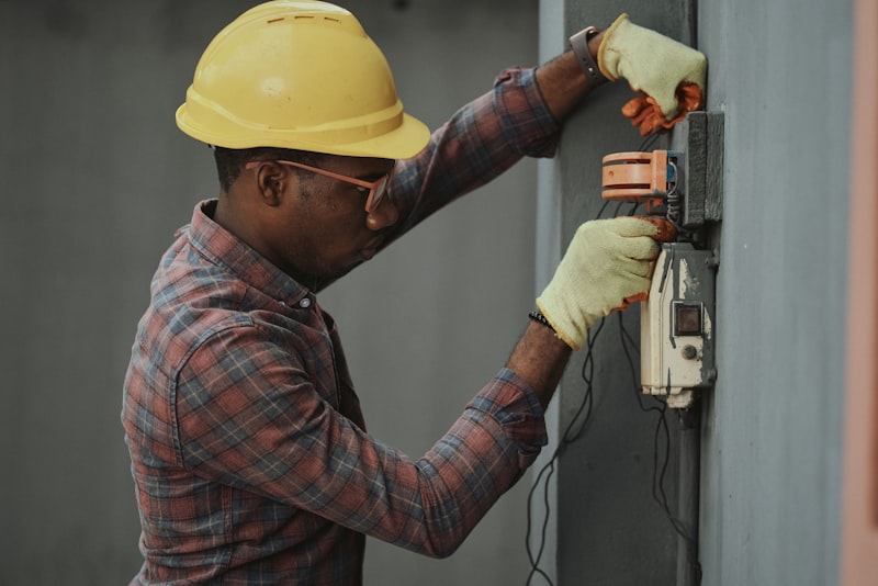 Repair specialist reviewing a job